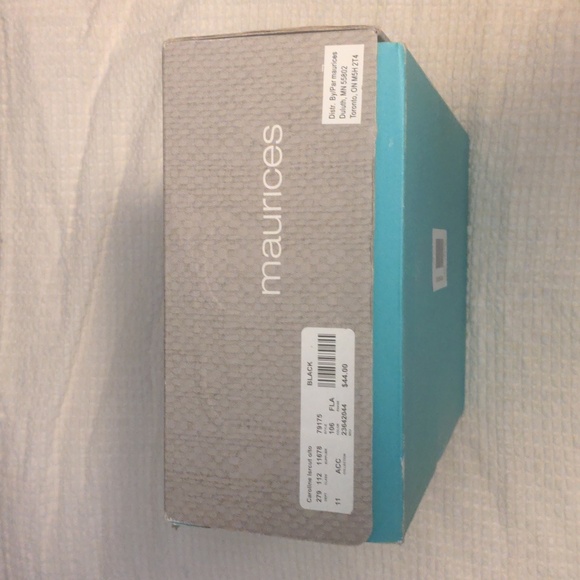 NEW Maurices Black Peep Toe Heels Size 11 - Picture 6 of 6